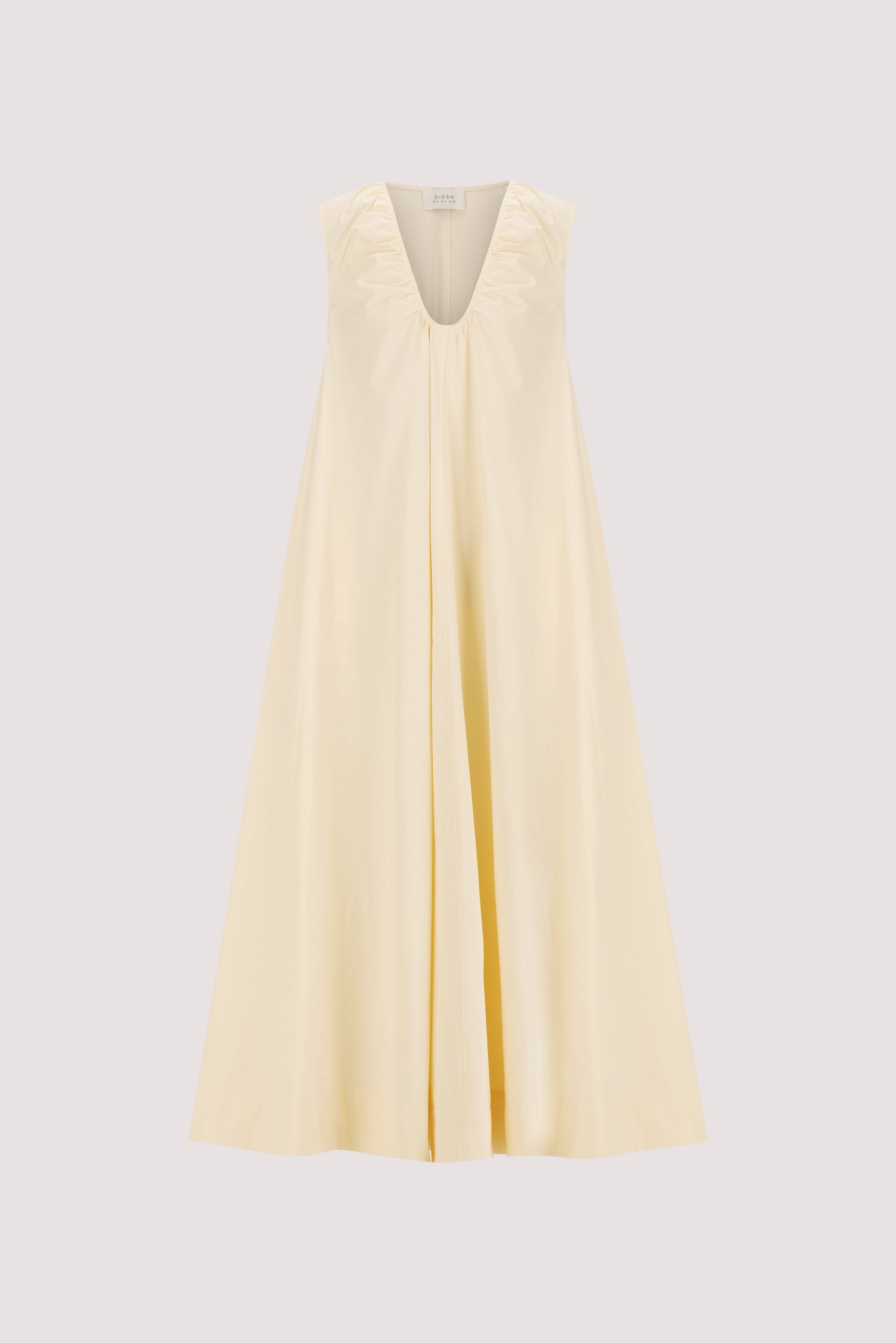 Gabby Oversized Cotton Sleeveless Midi Dress in Buttermilk by Dissh Gabby Oversized Cotton Sleeveless Midi Dress in Buttermilk by Dissh