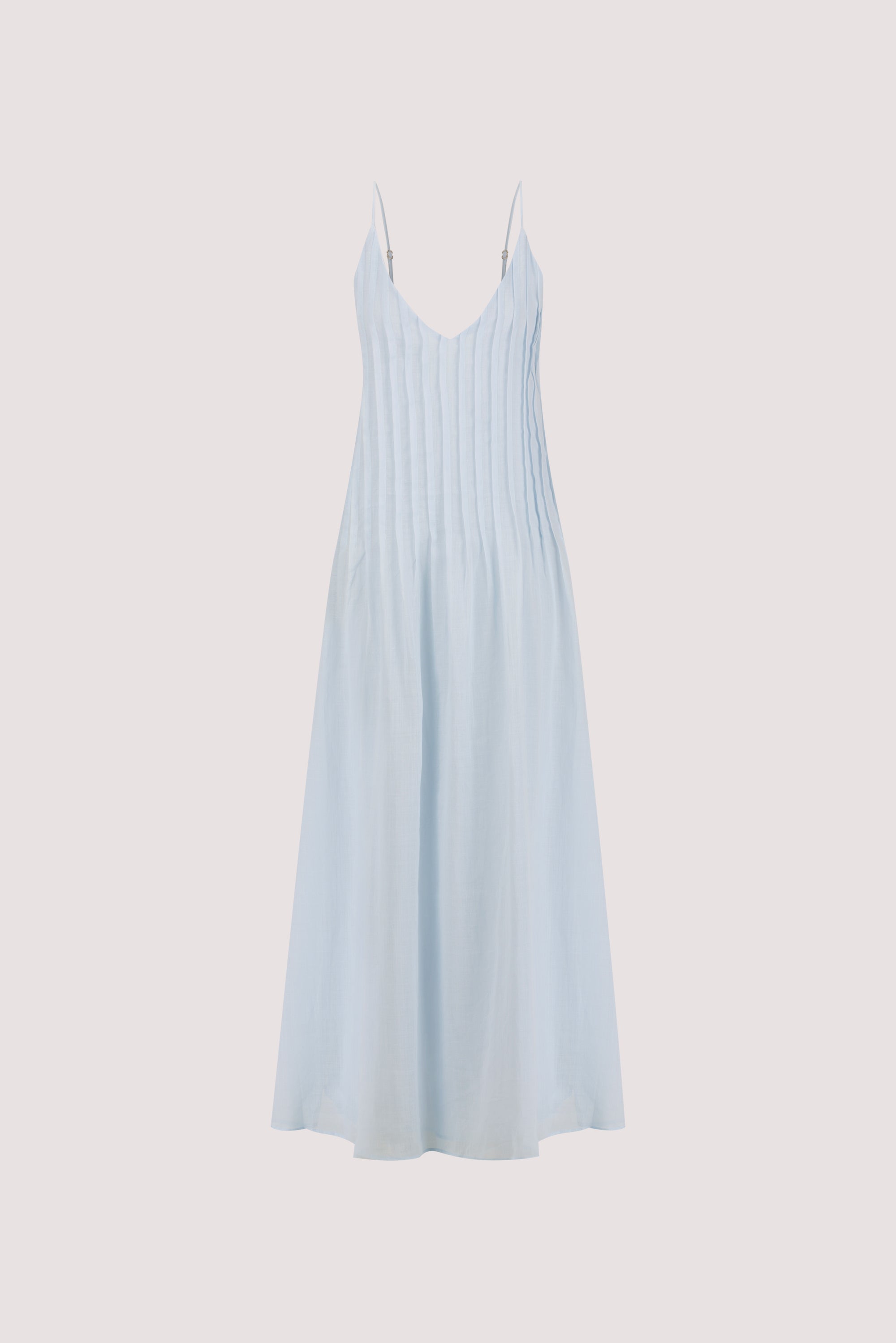 TAHLIA CORNFLOWER RAMIE MAXI DRESS