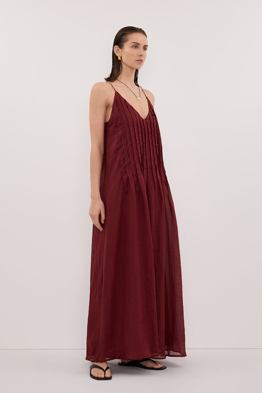TAHLIA SAHARA RAMIE MAXI DRESS