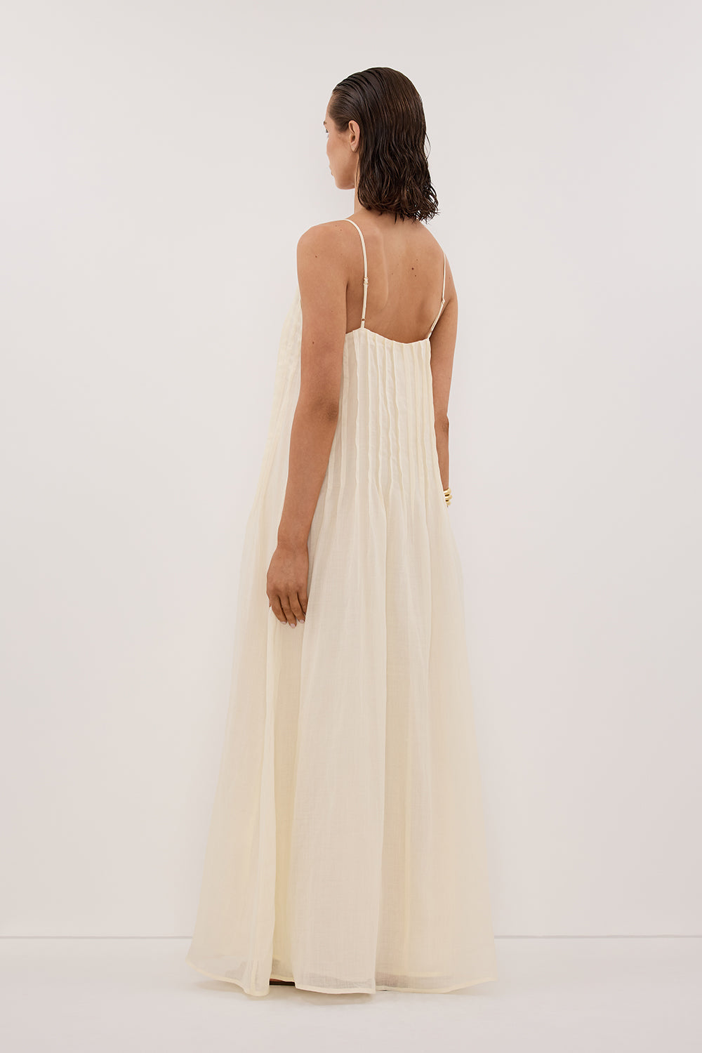 TAHLIA STRAW RAMIE MAXI DRESS
