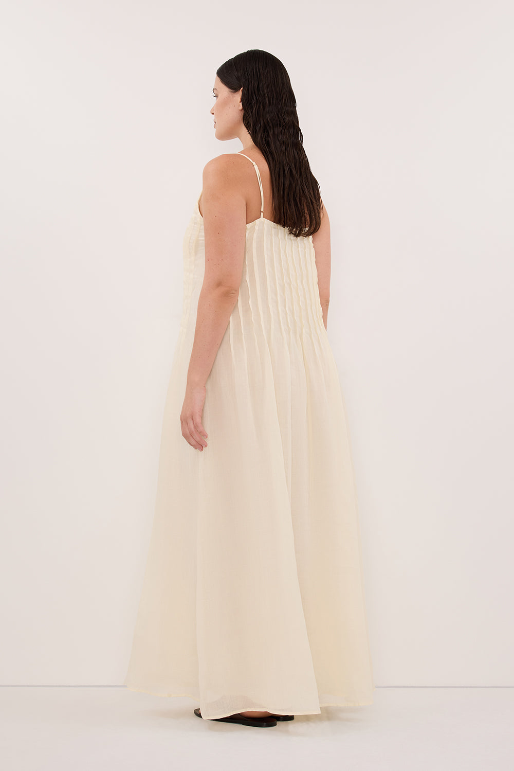 TAHLIA STRAW RAMIE MAXI DRESS