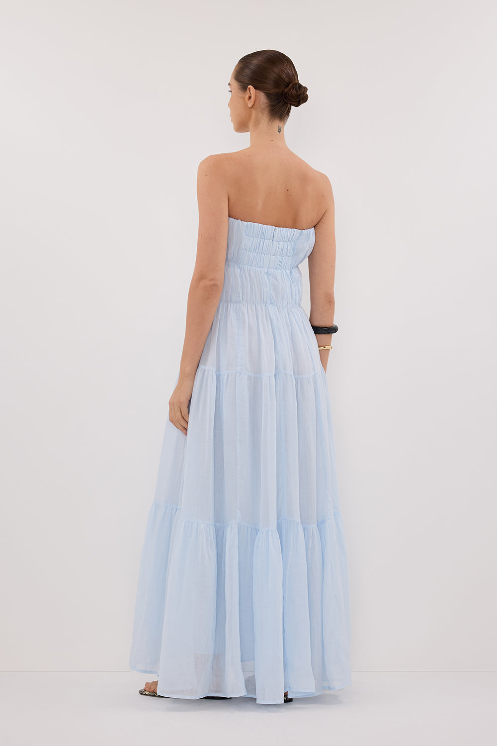 ARTIE CORNFLOWER RAMIE MIDI DRESS