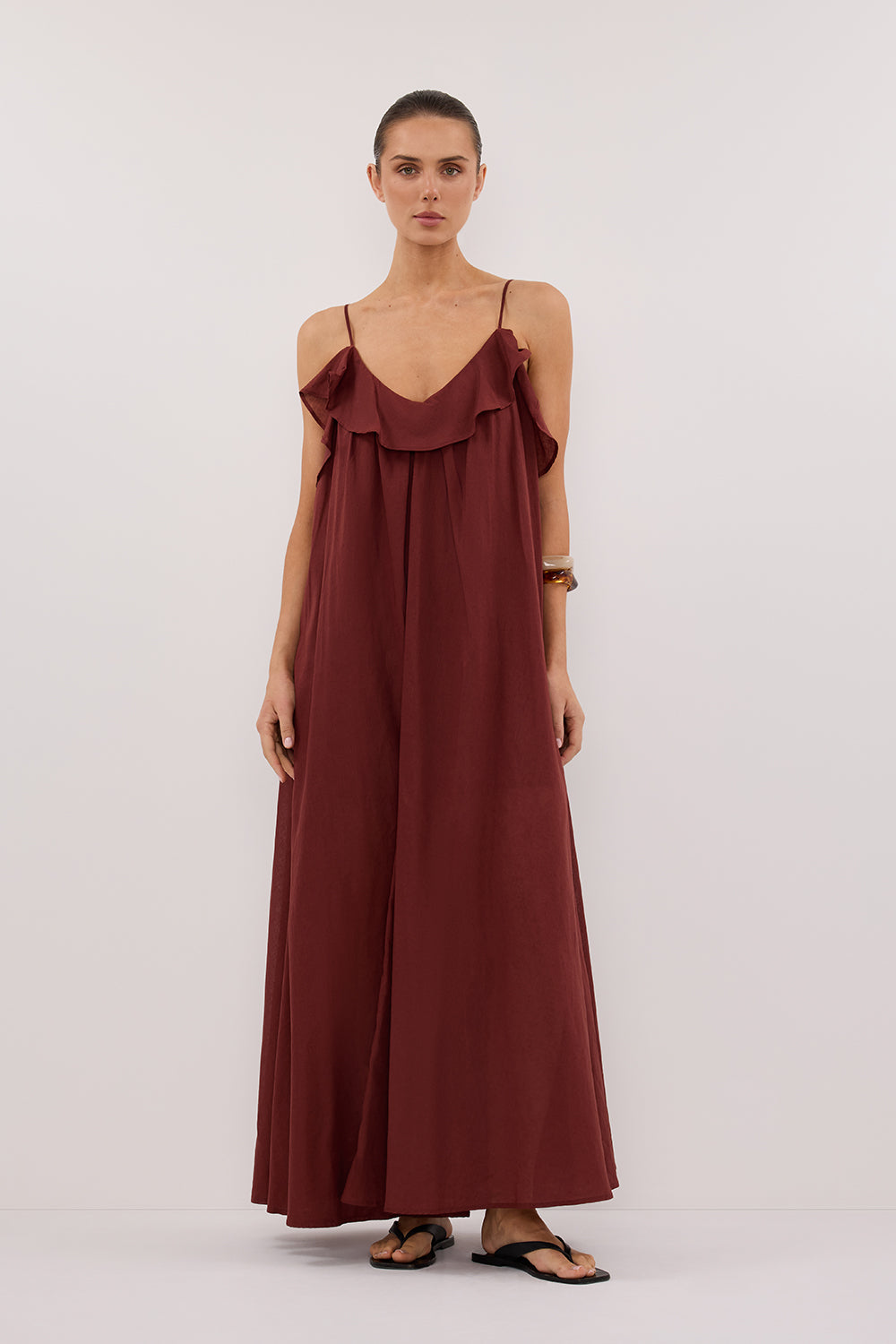 CAPRI SAHARA LINEN BLEND MAXI DRESS