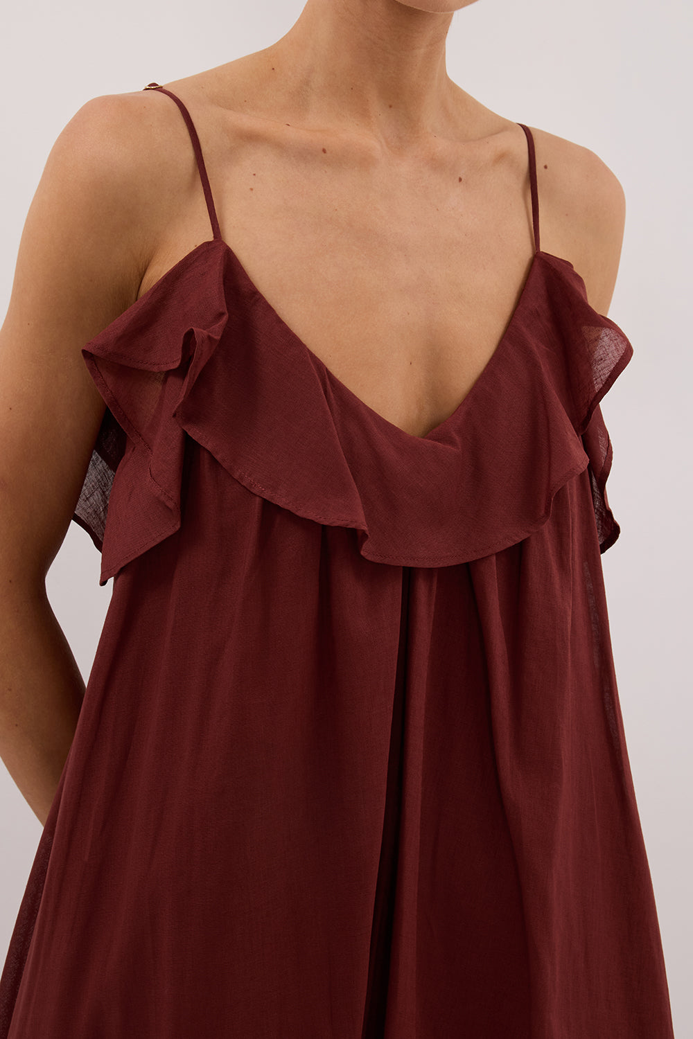 CAPRI SAHARA LINEN BLEND MAXI DRESS