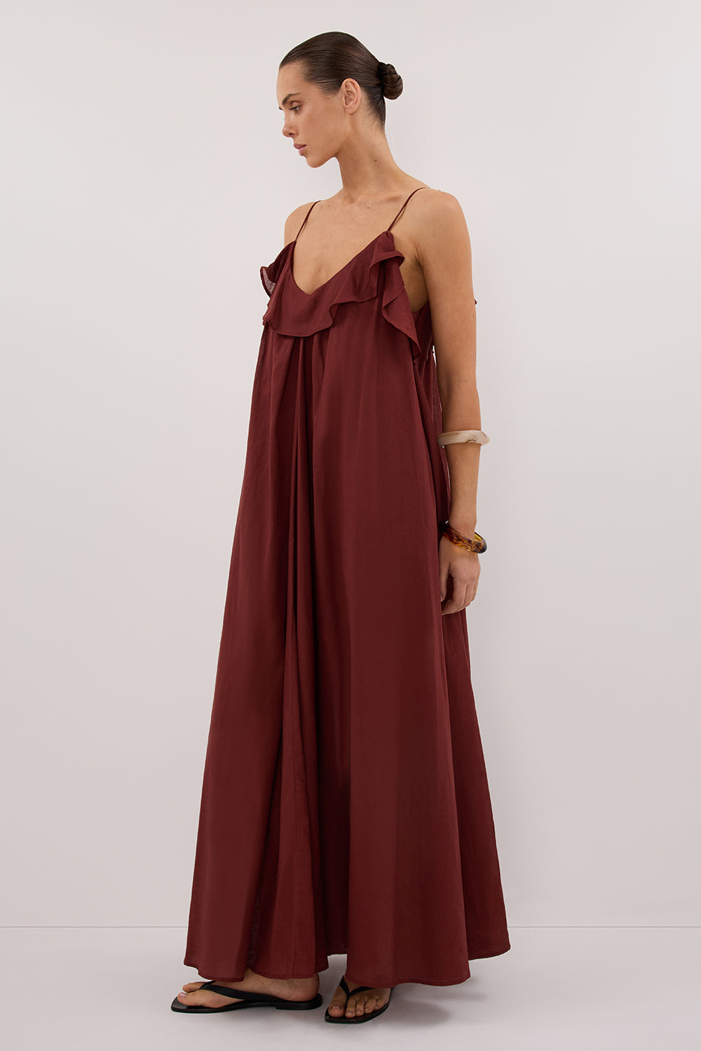 CAPRI SAHARA LINEN BLEND MAXI DRESS – DISSH