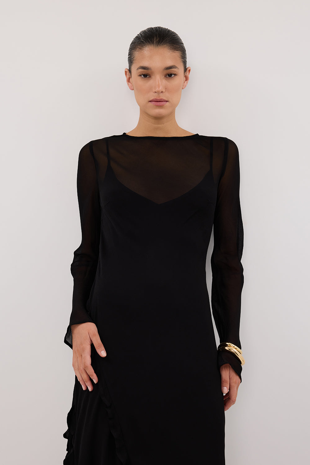 MARISSA BLACK GGT SLEEVE MAXI DRESS DISSH MARISSA BLACK GGT SLEEVE MAXI DRESS DISSH