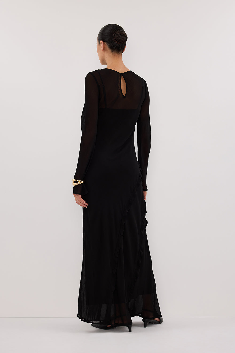 MARISSA BLACK GGT SLEEVE MAXI DRESS MARISSA BLACK GGT SLEEVE MAXI DRESS