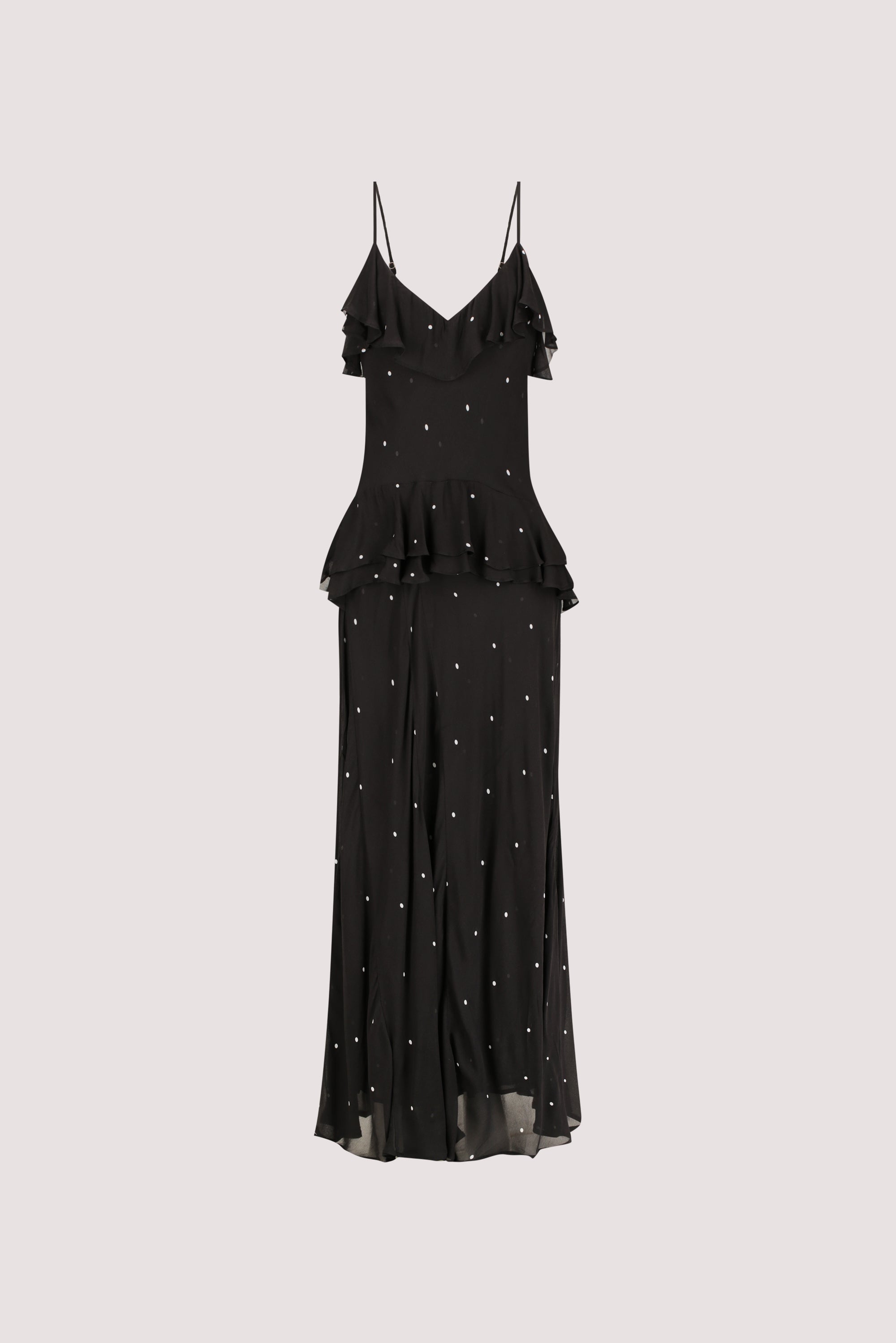 MELROSE BLACK SPOT MAXI DRESS