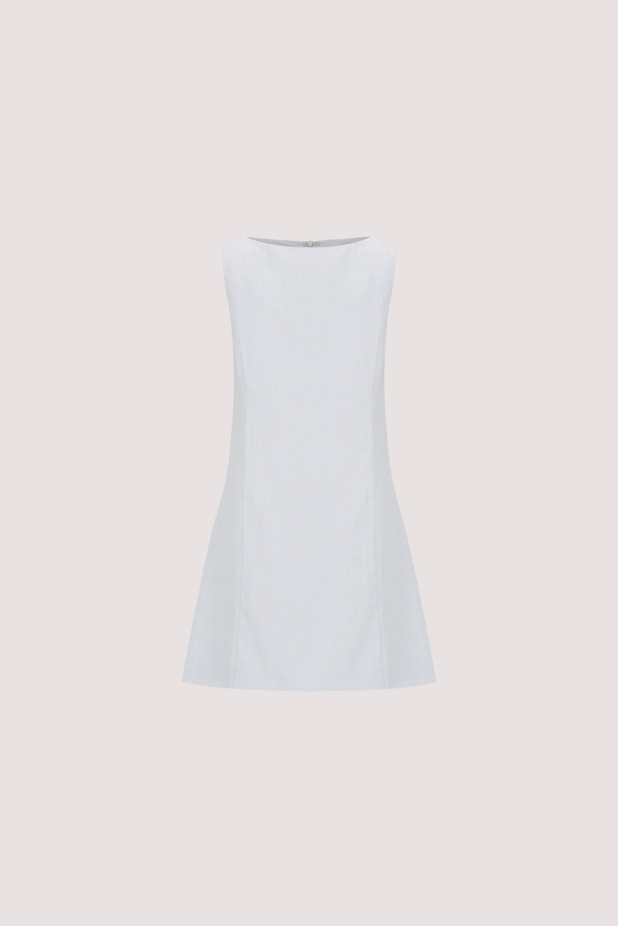 dissh linen mini dress Lacy Linen Mini Dress in Cornflower By DISSH