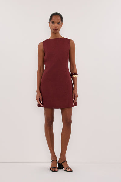 LACY SAHARA LINEN MINI DRESS – DISSH