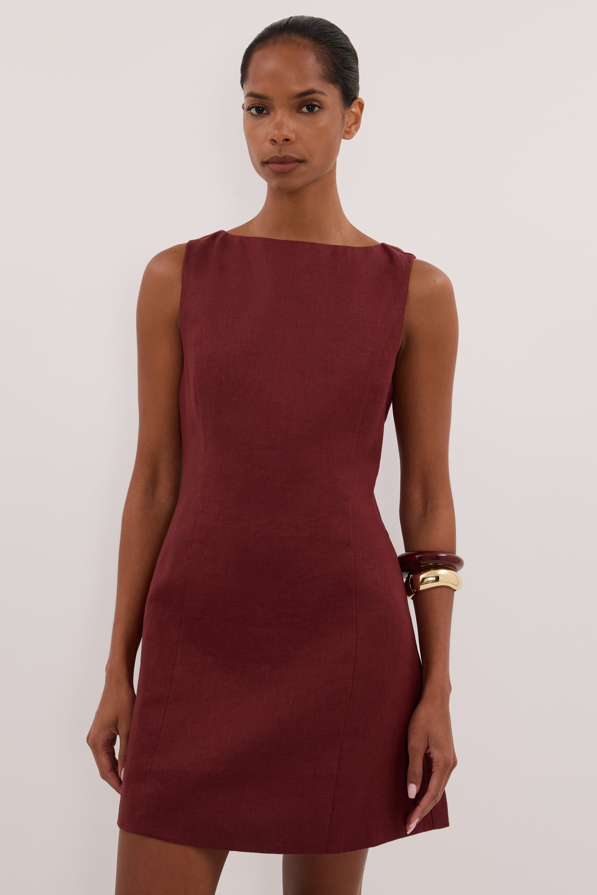 LACY SAHARA LINEN MINI DRESS – DISSH