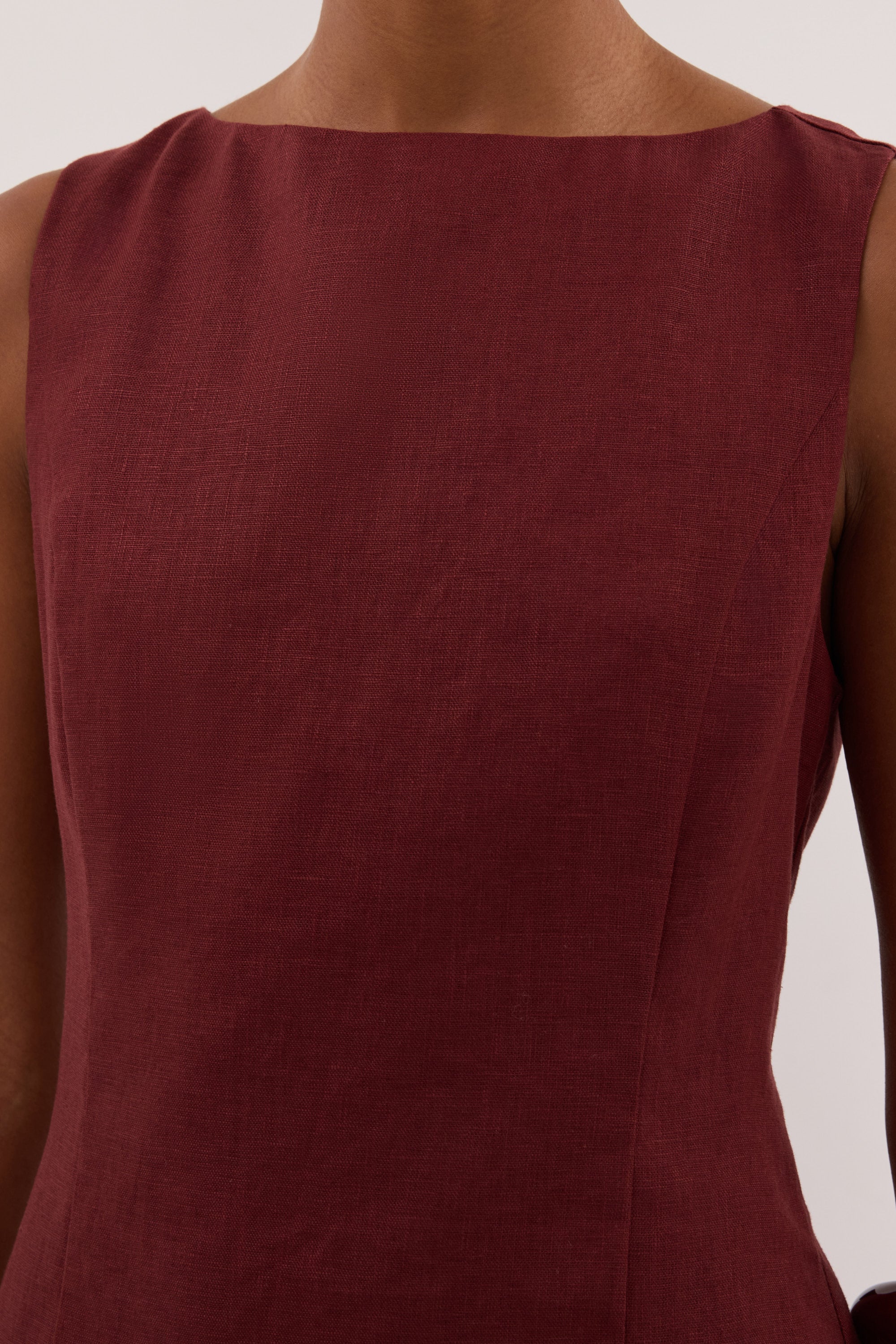 LACY SAHARA LINEN MINI DRESS – DISSH