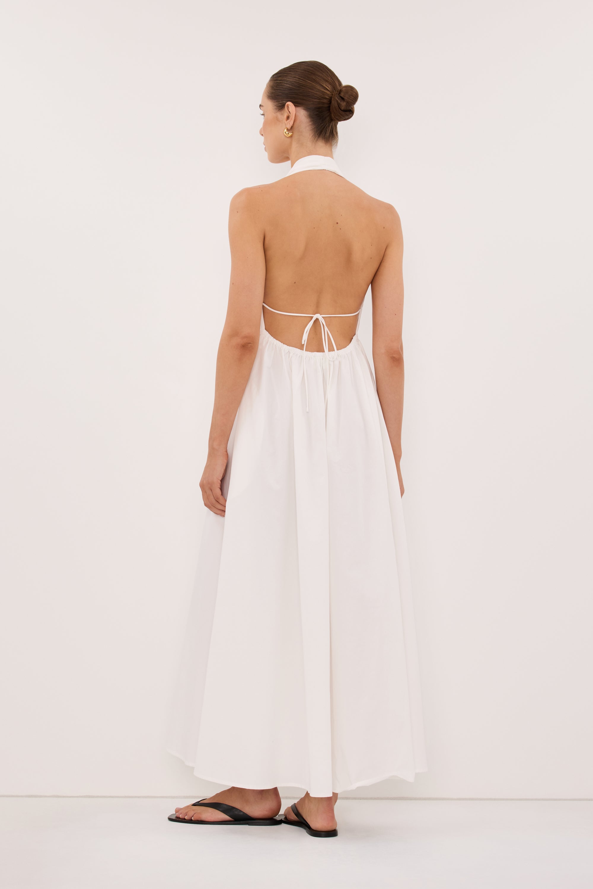 TAMMY WHITE POPLIN MIDI DRESS DISSH TAMMY WHITE POPLIN MIDI DRESS DISSH