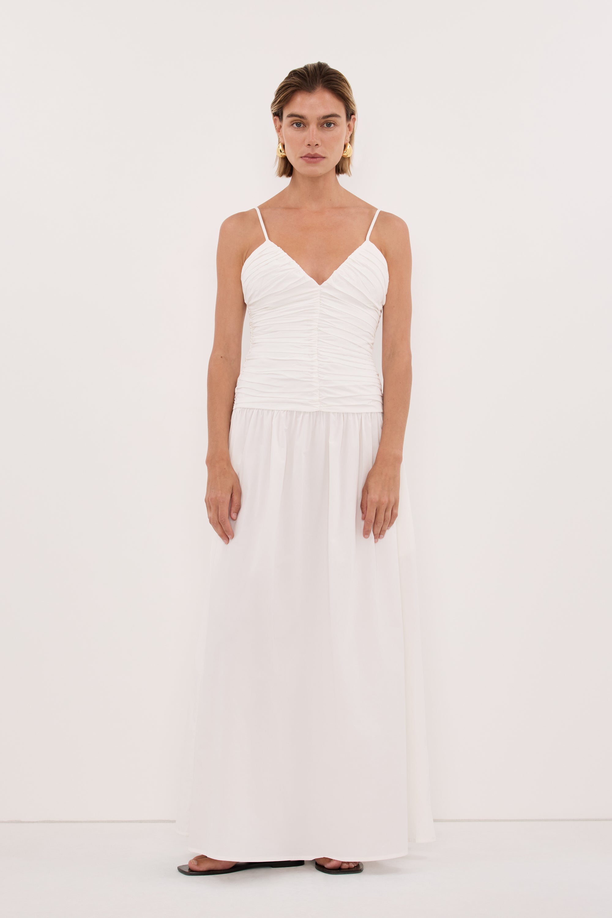 ALEXIA WHITE COTTON DRESS – DISSH