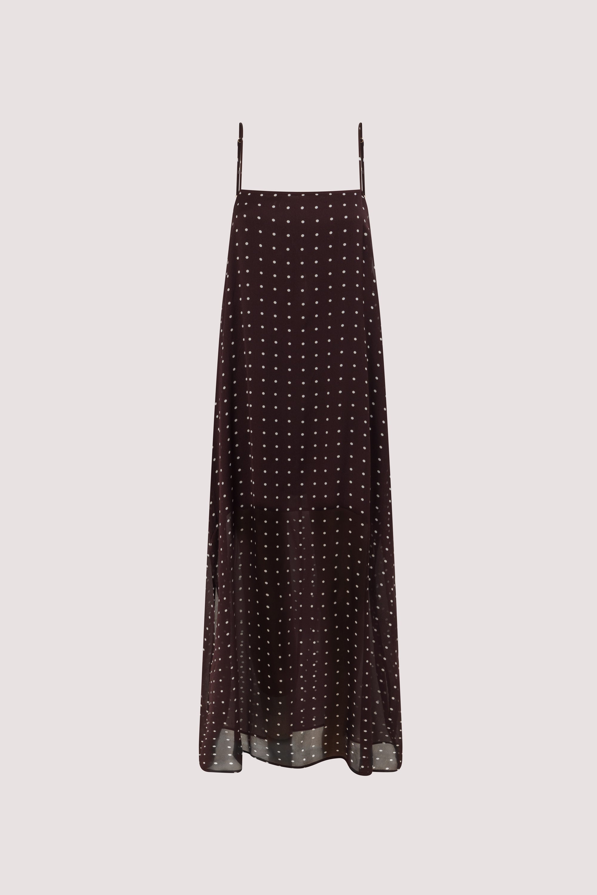 VANESSA BITTER CHOC SLEEVELESS MIDI DRESS