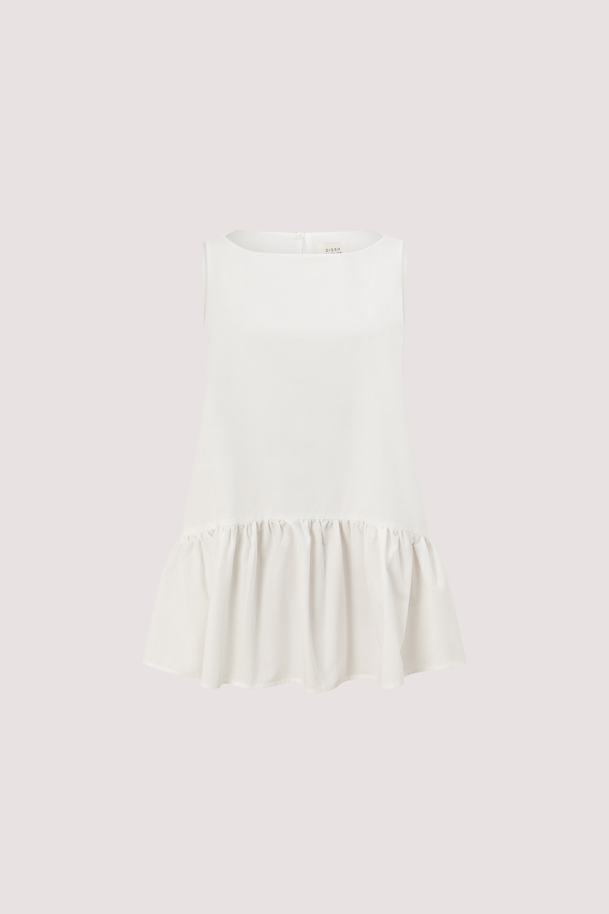 JO WHITE DROP WAIST MINI DRESS