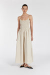 MILANO STONE COTTON MIDI DRESS - PRE ORDER