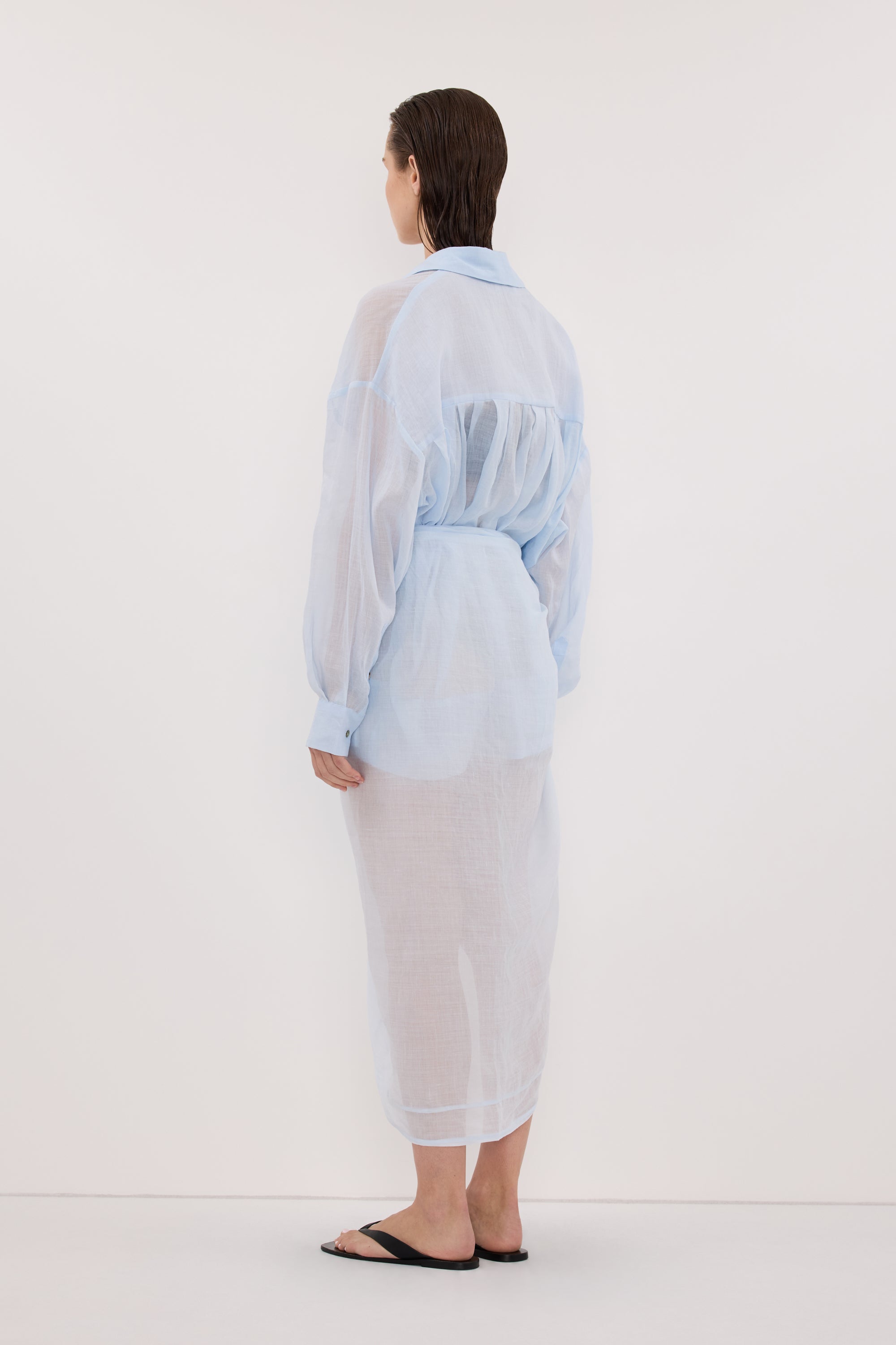 TROPEZ CORNFLOWER RAMIE SARONG