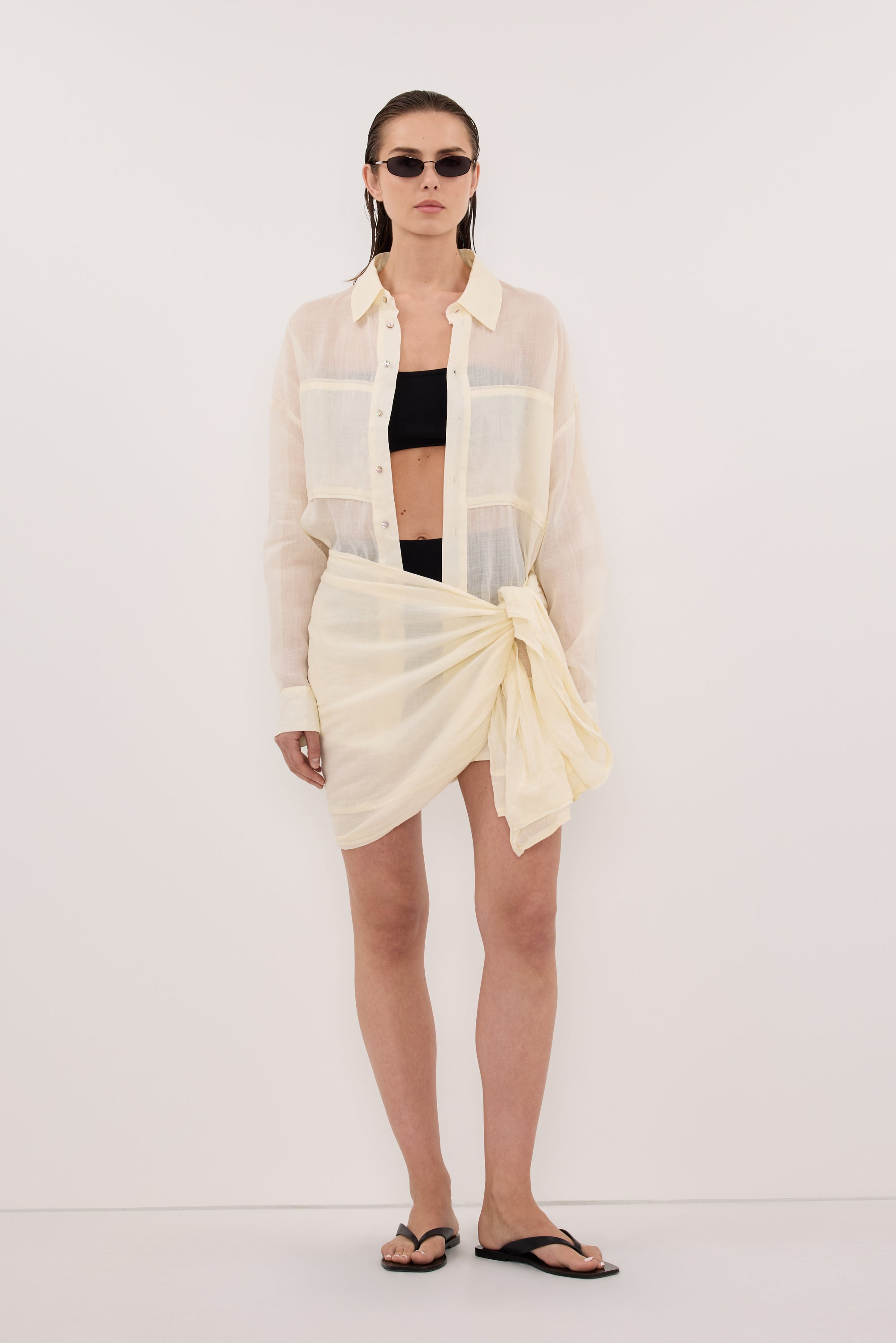TROPEZ STRAW RAMIE SARONG