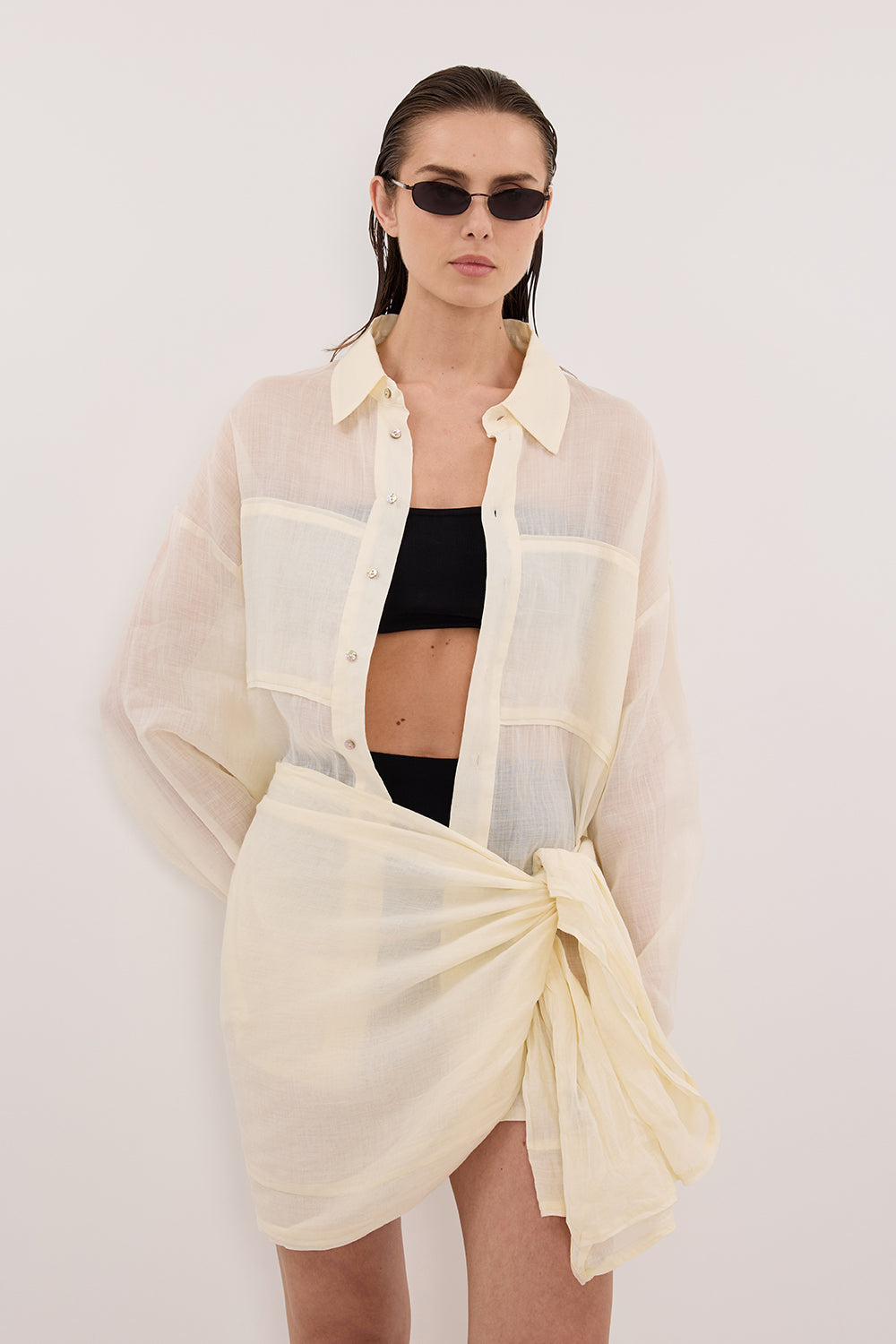 TROPEZ STRAW RAMIE SARONG