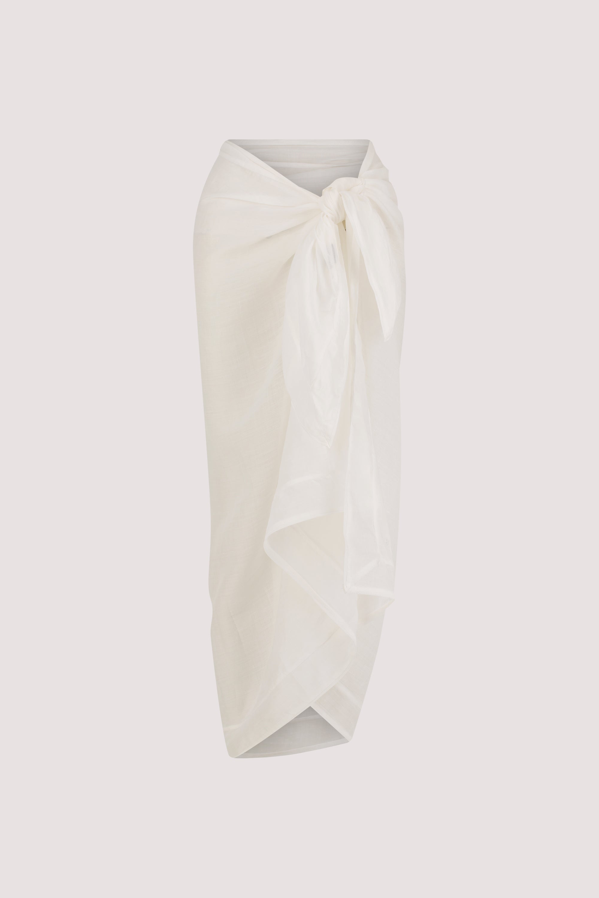 TROPEZ WHITE RAMIE SARONG
