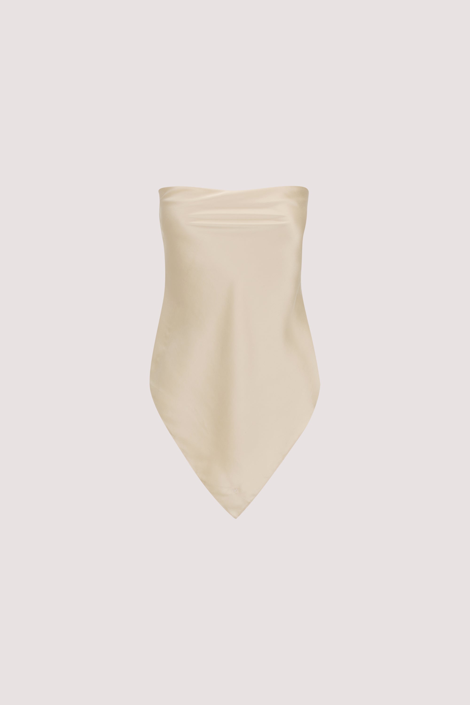 PERCY SANDSTONE SILK SCARF TOP