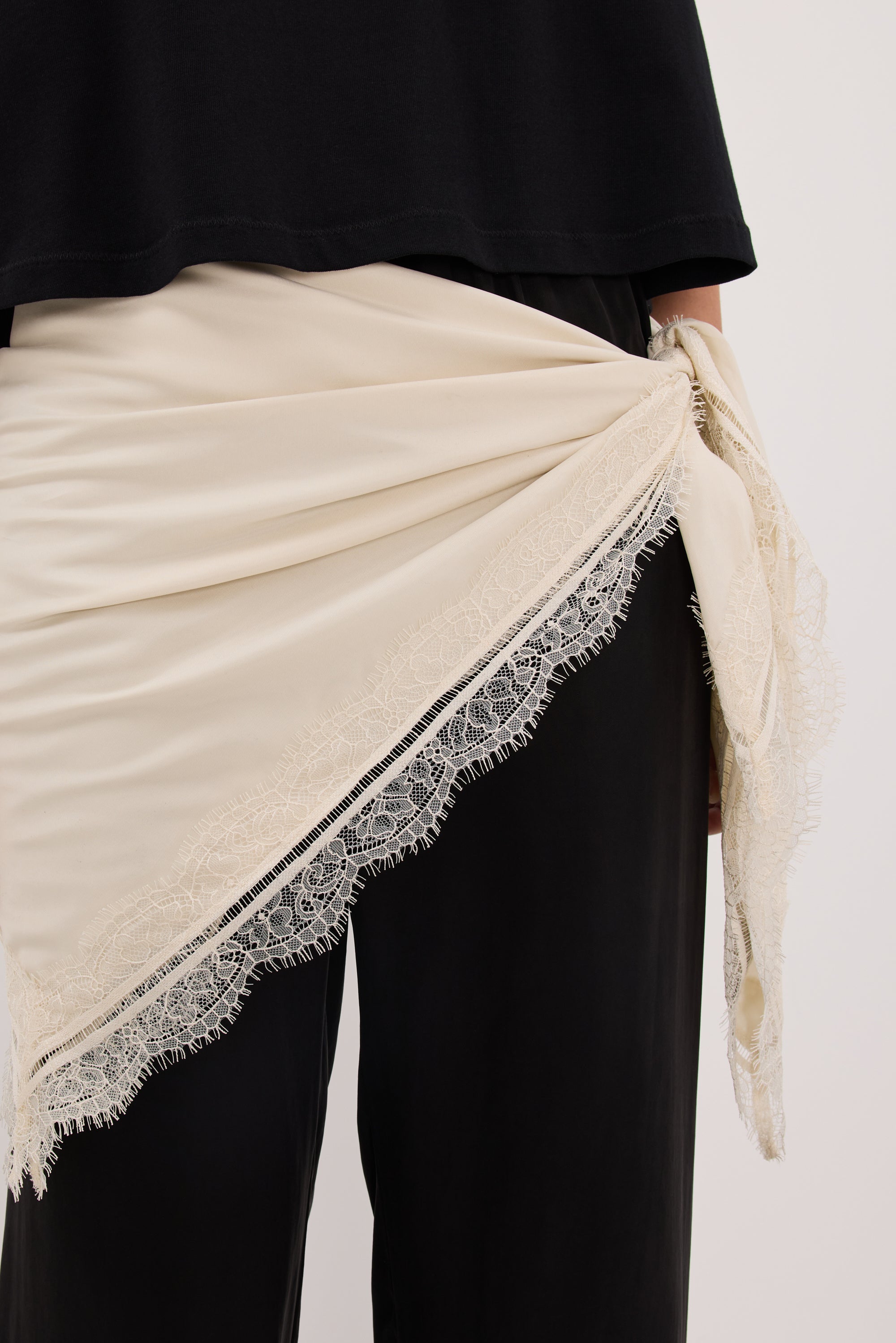 ANDREA SANDSTONE CUPRO LACE SCARF – DISSH