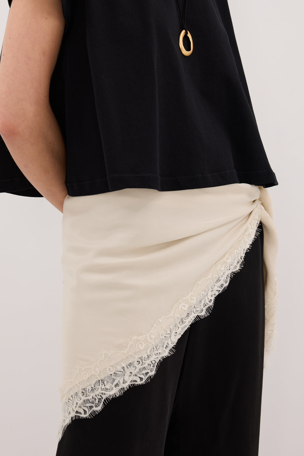 ANDREA SANDSTONE CUPRO LACE SCARF - PRE ORDER