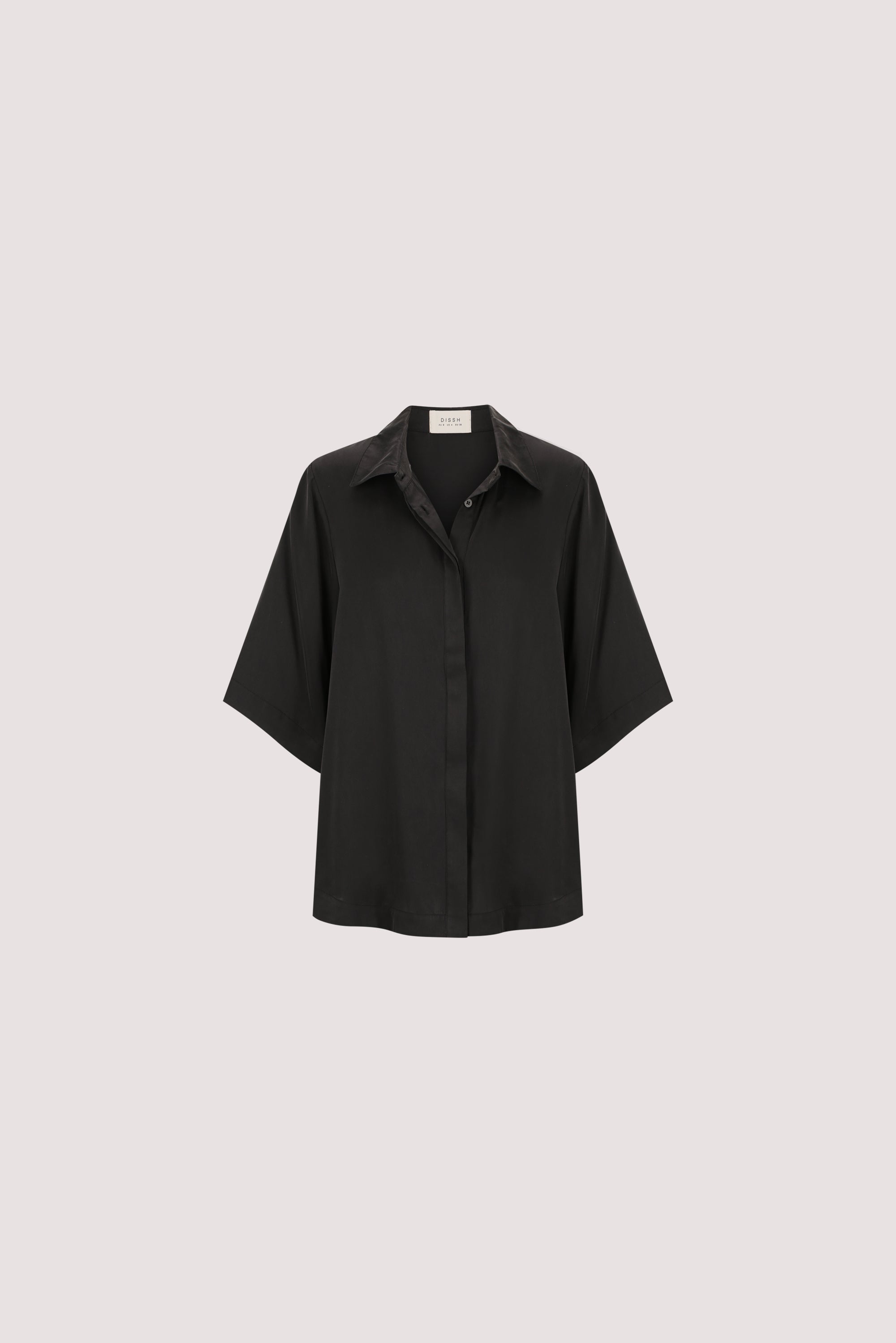 PERCY BLACK SILK SHIRT