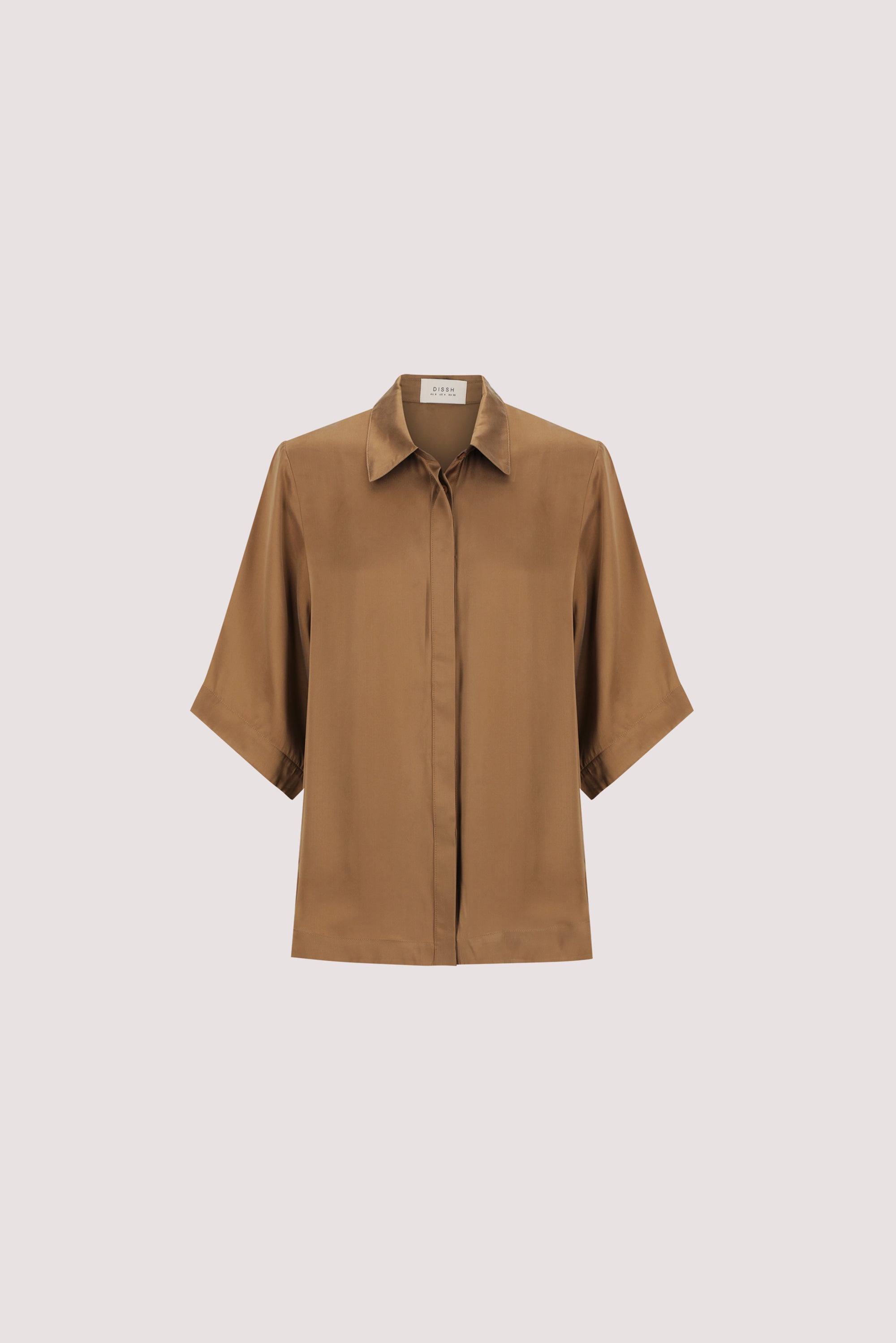PERCY CHESTNUT SILK SHIRT