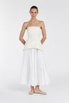 FRANCES CREAM STRAPLESS TOP