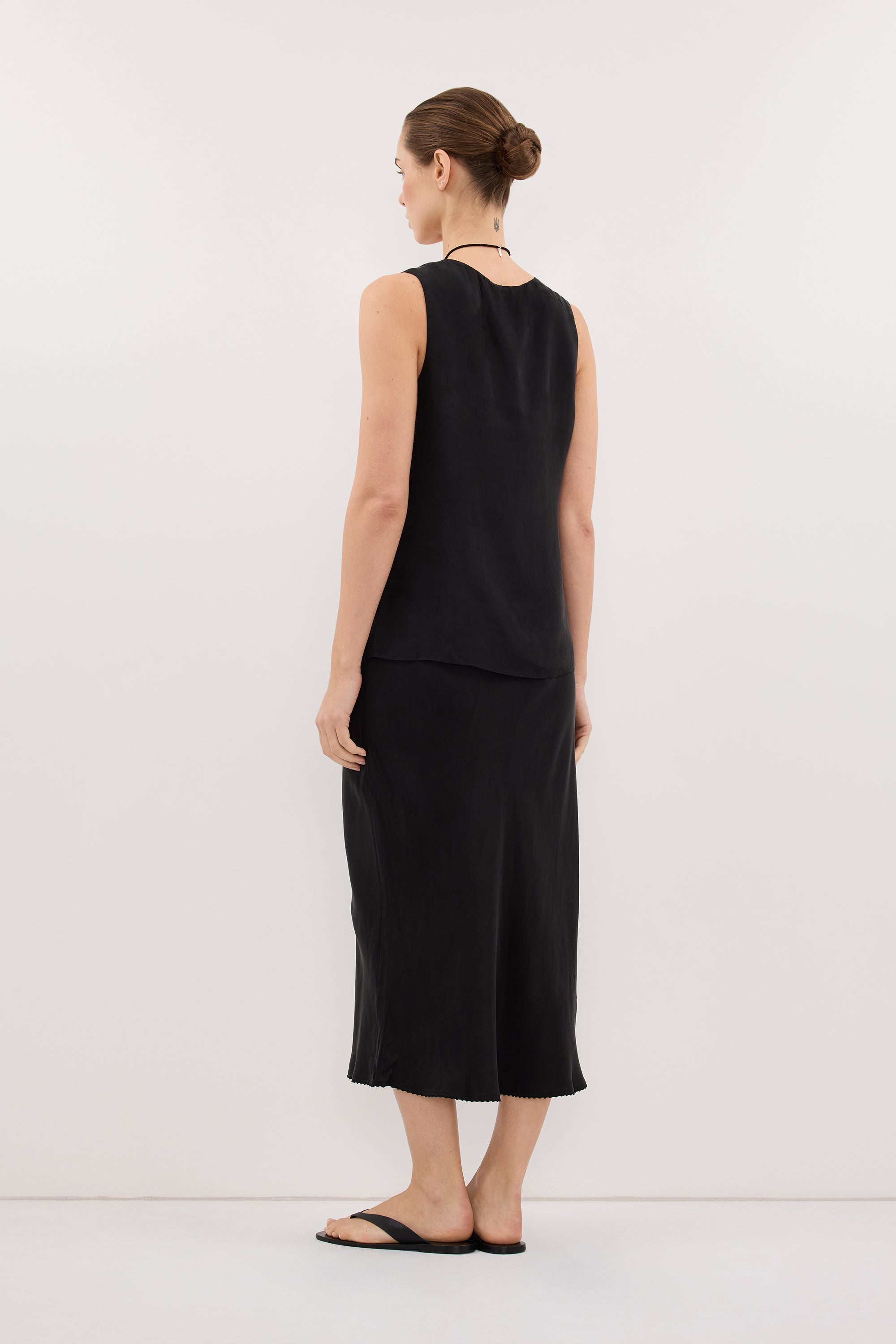 PALORA BLACK CUPRO TOP