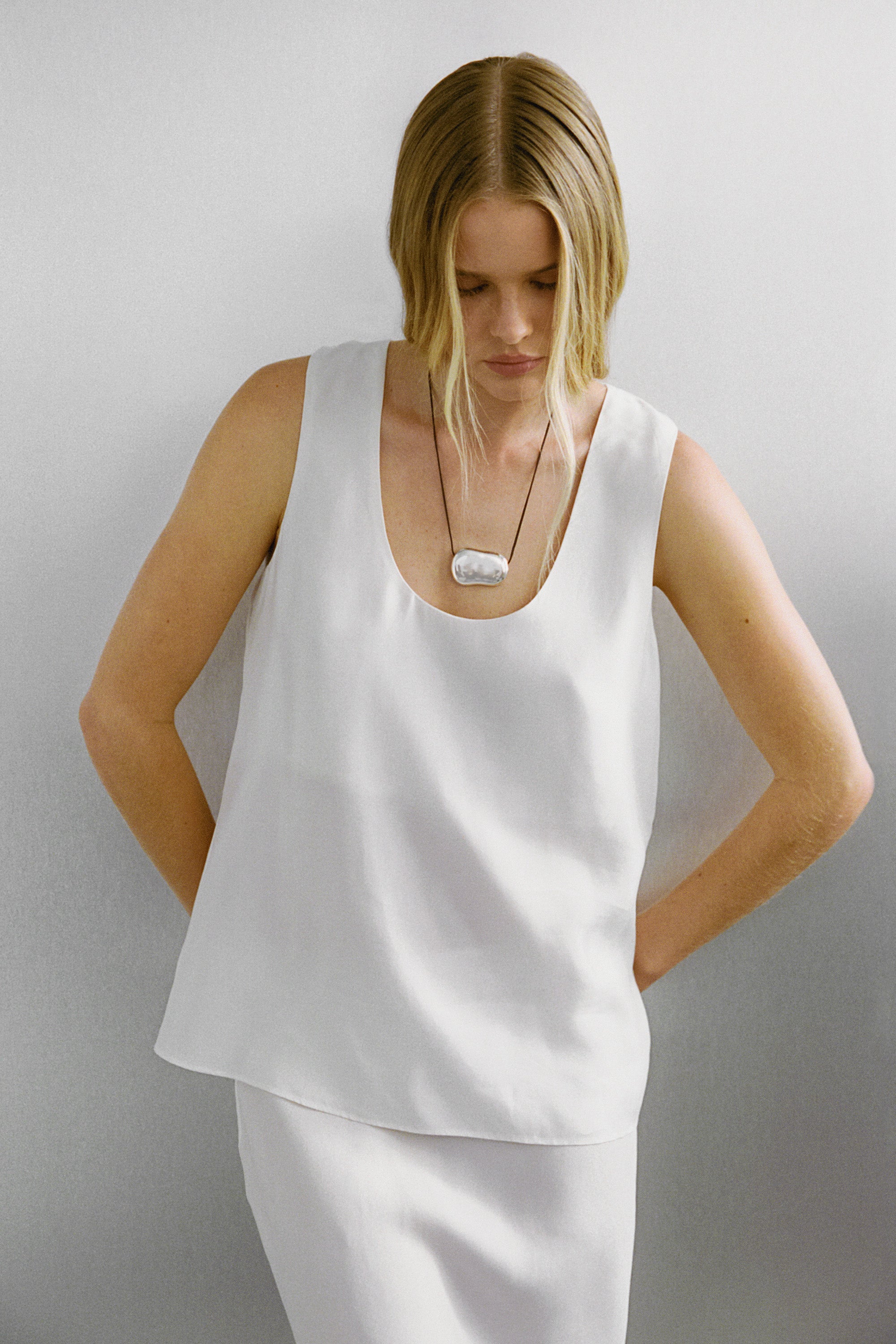 PALORA WHITE CUPRO TOP