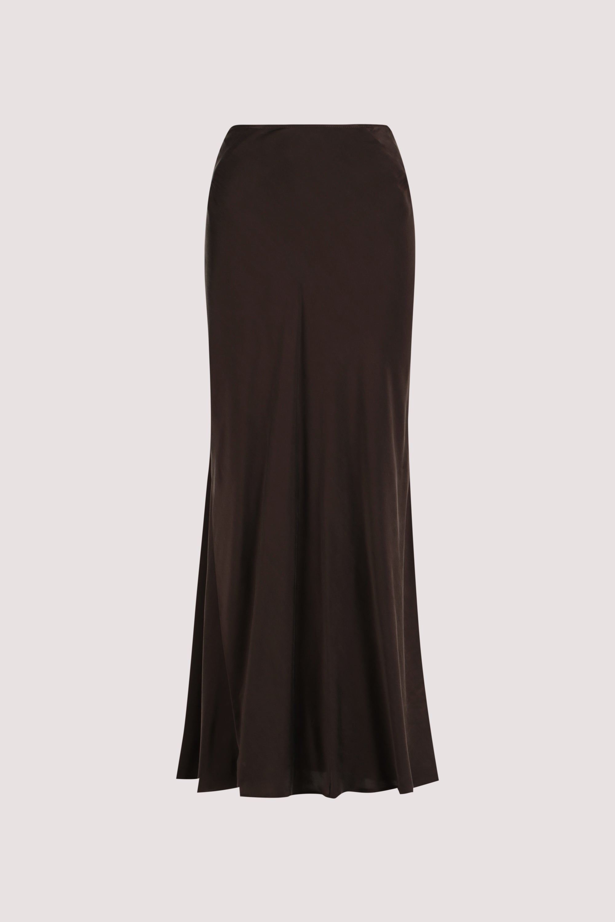 COLETTE BITTER CHOC SILK SKIRT