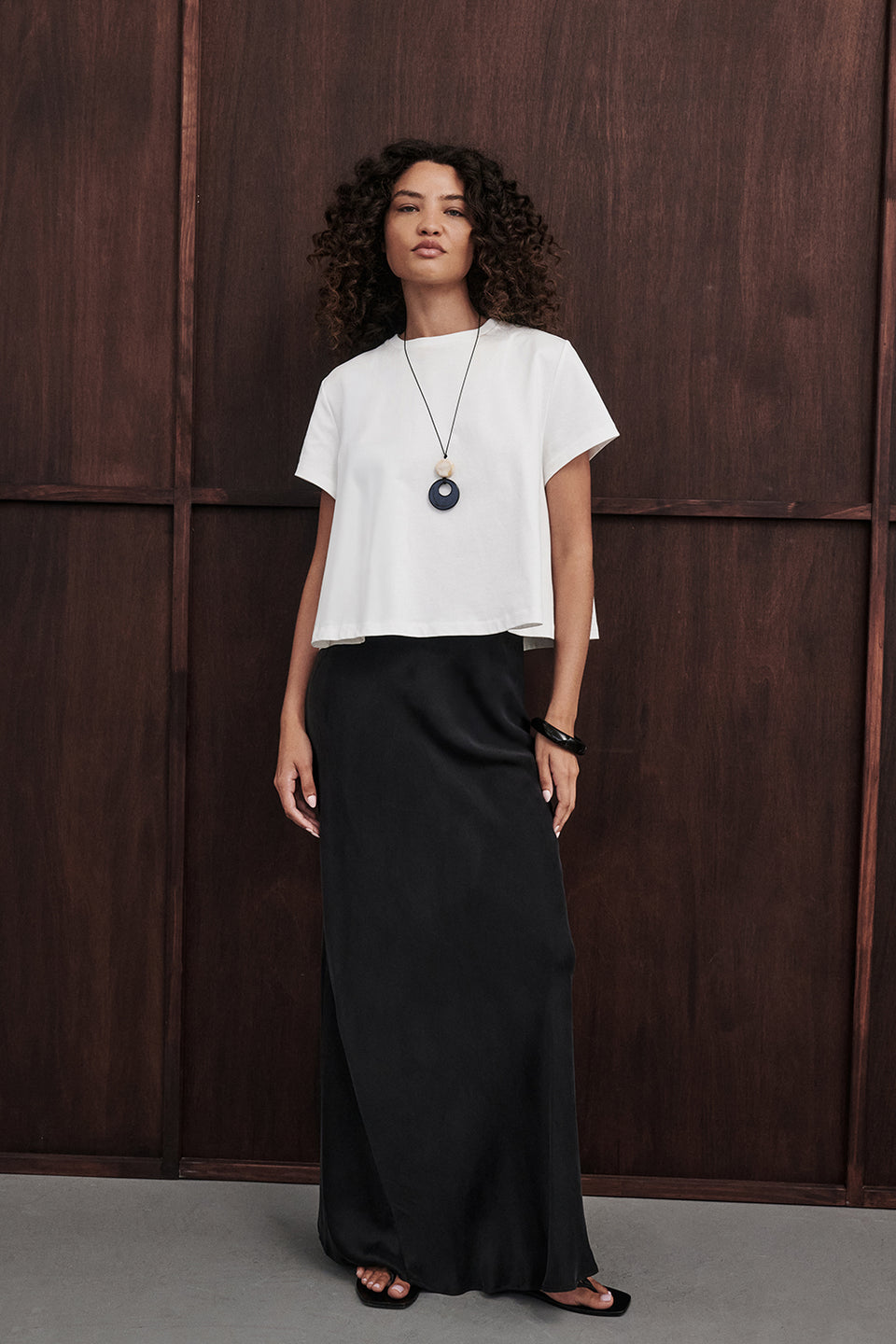 COLETTE BLACK SILK SKIRT