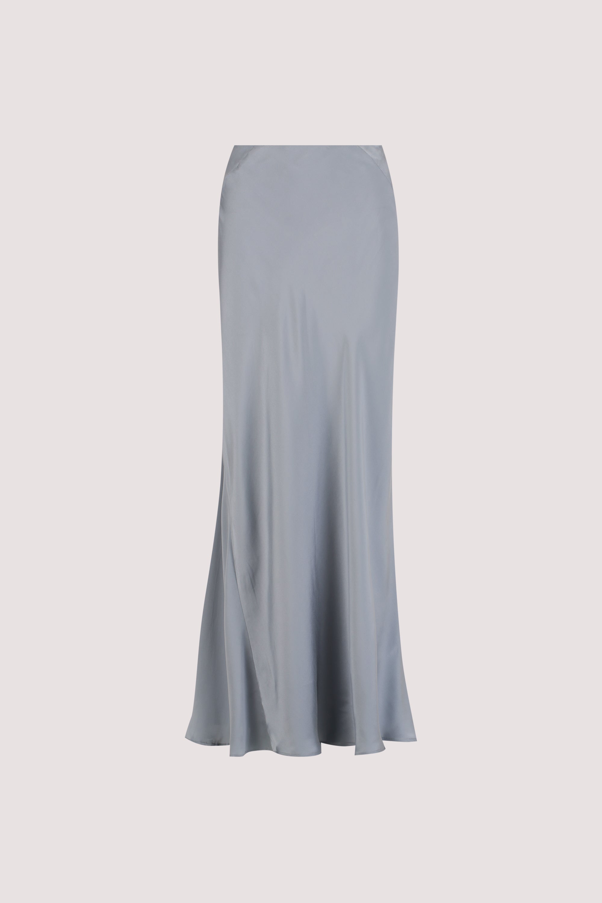 COLETTE DUSTY BLUE SILK SKIRT – DISSH
