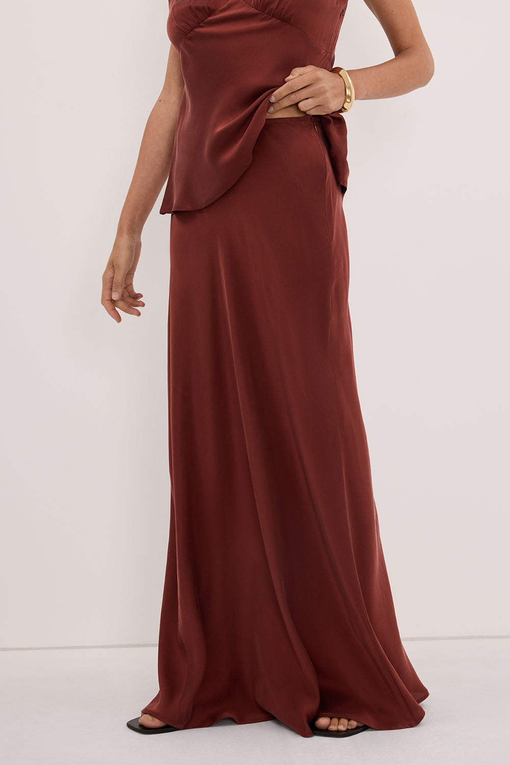 COLETTE SAHARA SILK MAXI SKIRT
