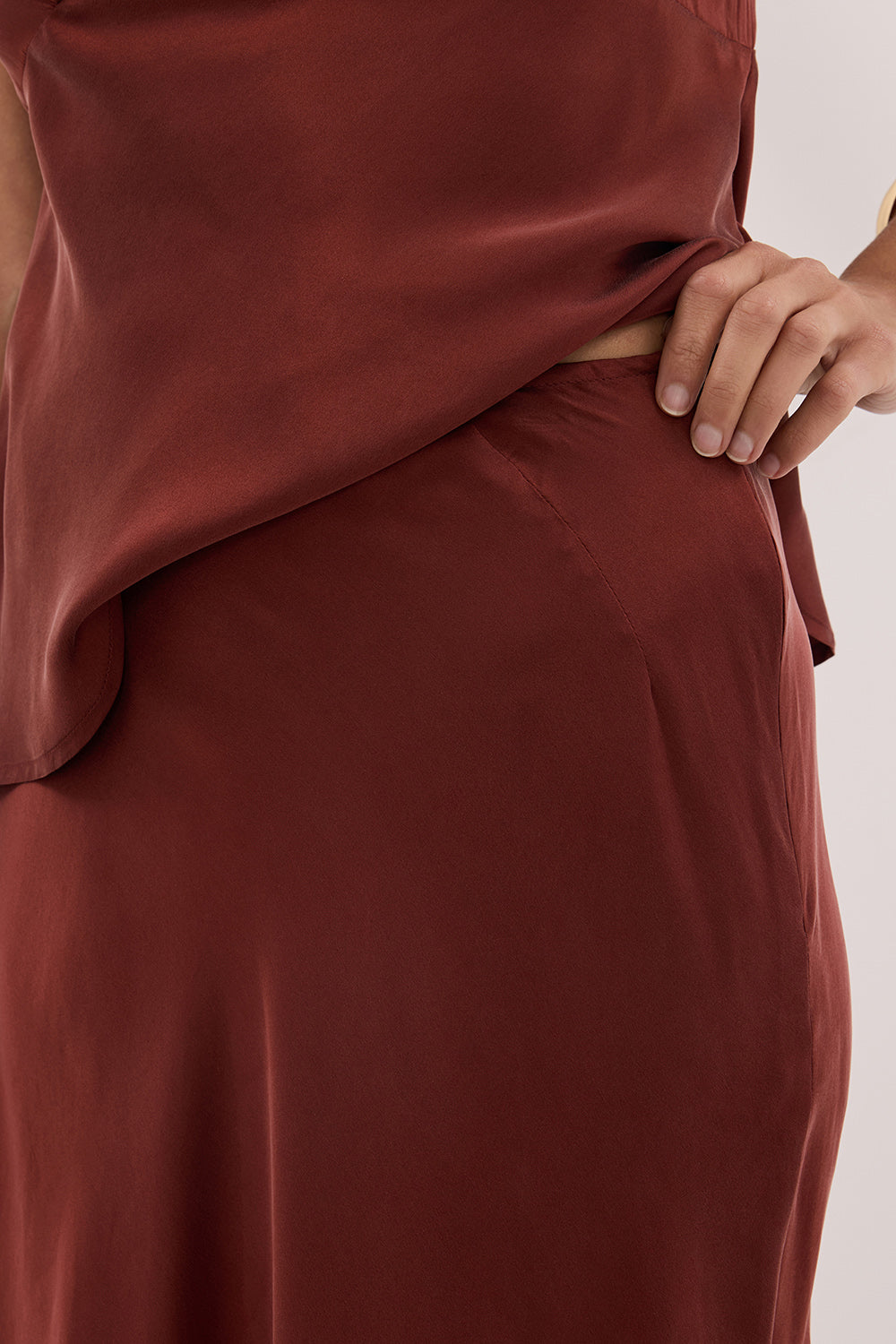 COLETTE SAHARA SILK MAXI SKIRT