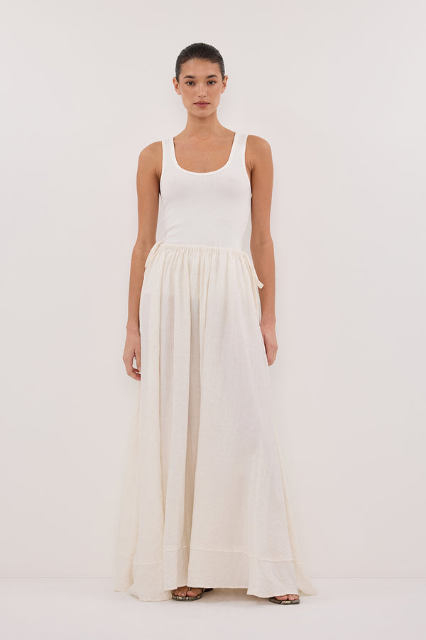 SHANIYA CREAM MARLE BOHO SKIRT