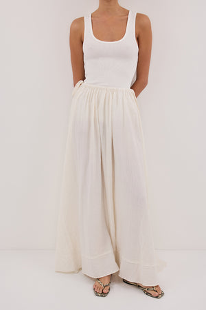 SHANIYA CREAM MARLE BOHO SKIRT