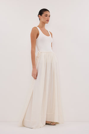 SHANIYA CREAM MARLE BOHO SKIRT