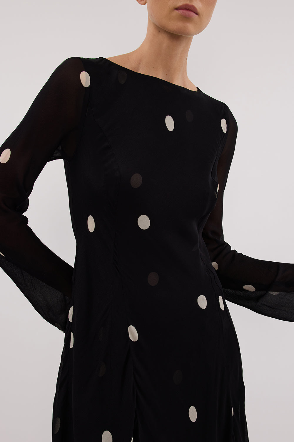 LAURA BLACK SPOT GGT DRESS – DISSH