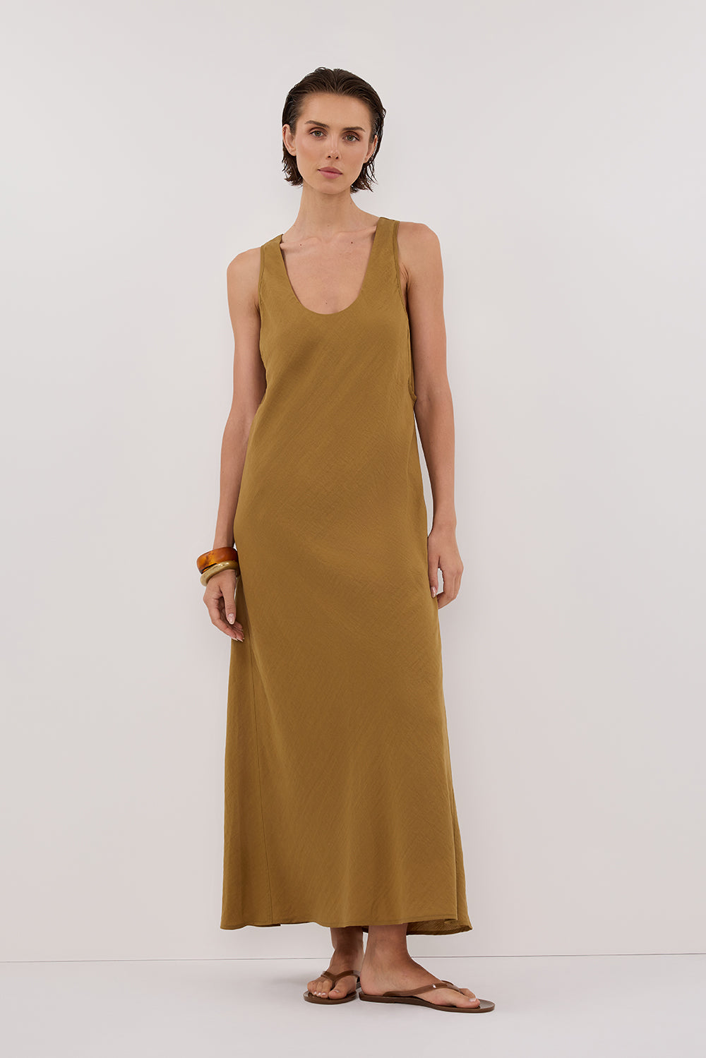 SHILOH FERN SCOOP NECK DRESS