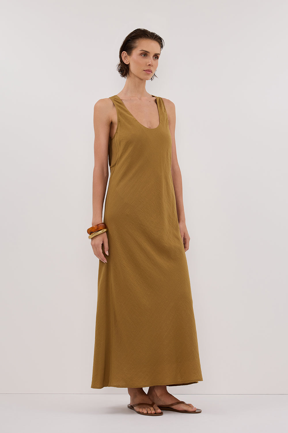 SHILOH FERN SCOOP NECK DRESS