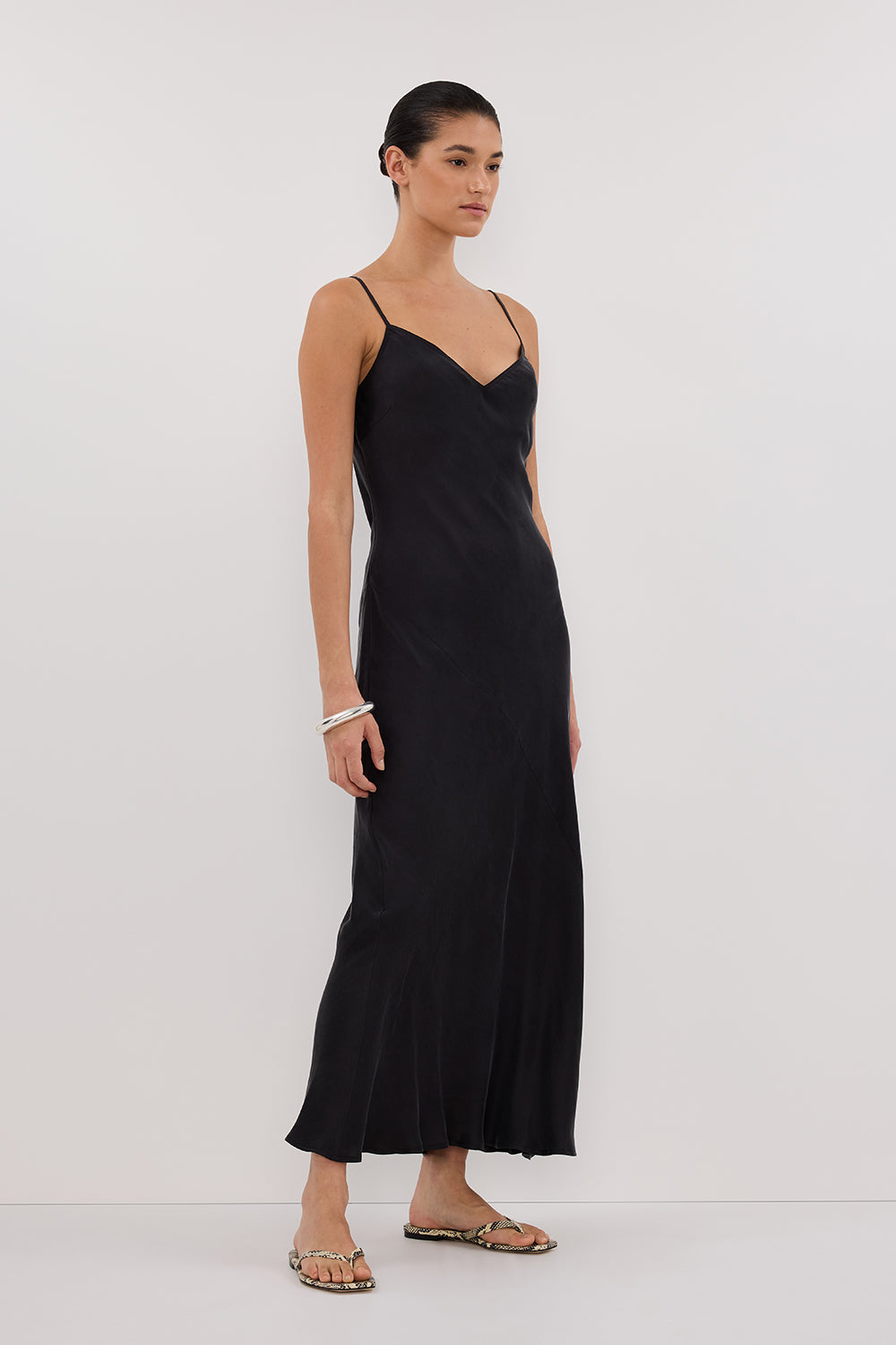 COLETTE BLACK SILK DRESS