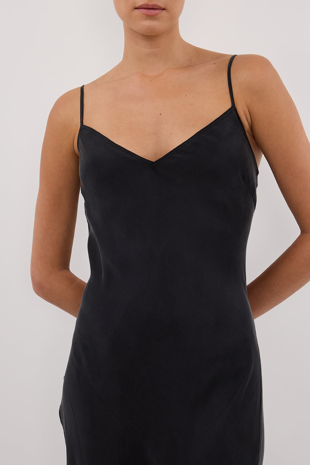 COLETTE BLACK SILK DRESS