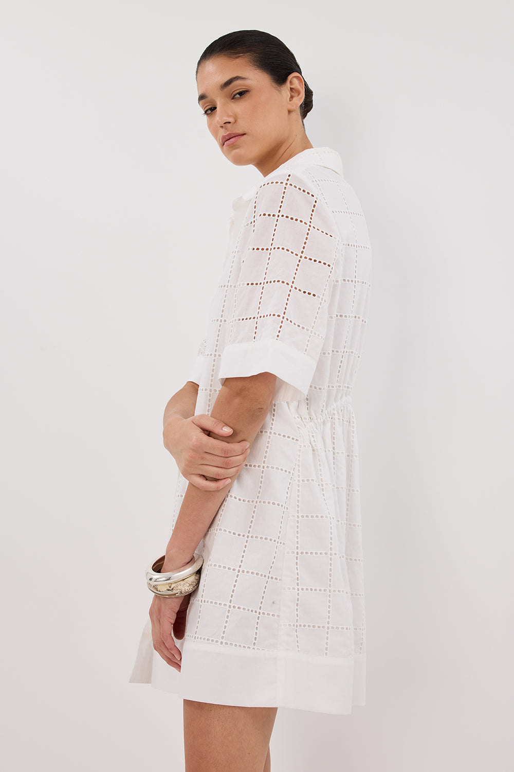 dissh long sleeve white dress Dissh Ada Off White Long Sleeve Midi Dress