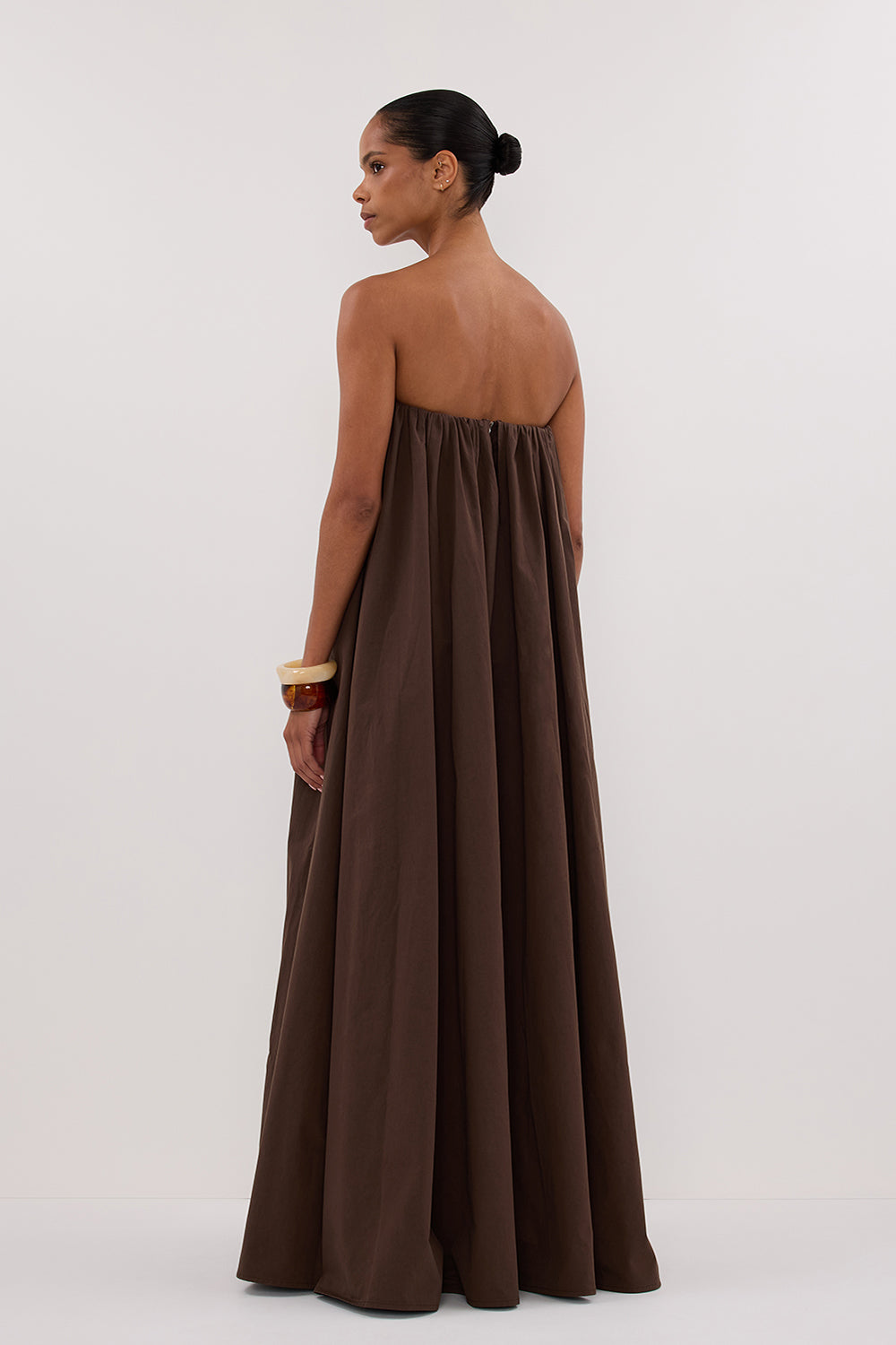 roisin bitter choc cotton strapless maxi dress DISSH | Dresses | Dissh Roisin Bitter Choc Cotton Strapless Maxi Dress