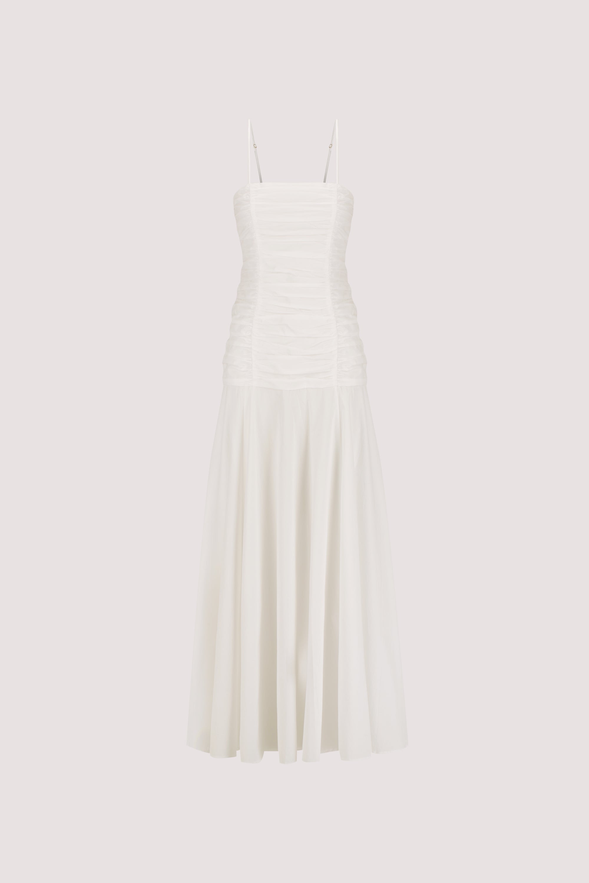 CARA WHITE POPLIN MIDI DRESS – DISSH