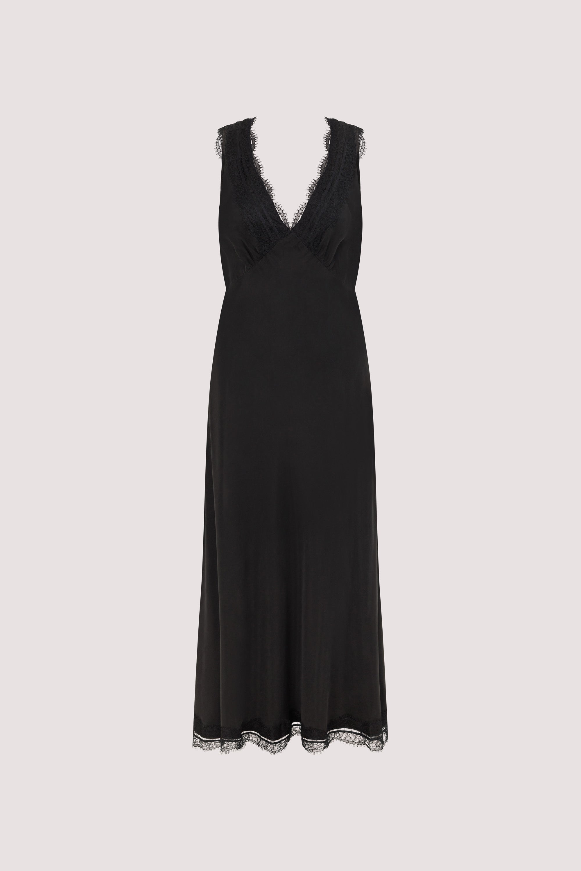 knee length dresses for ladies Devon Cupro midi dress – Iolite main image 0
